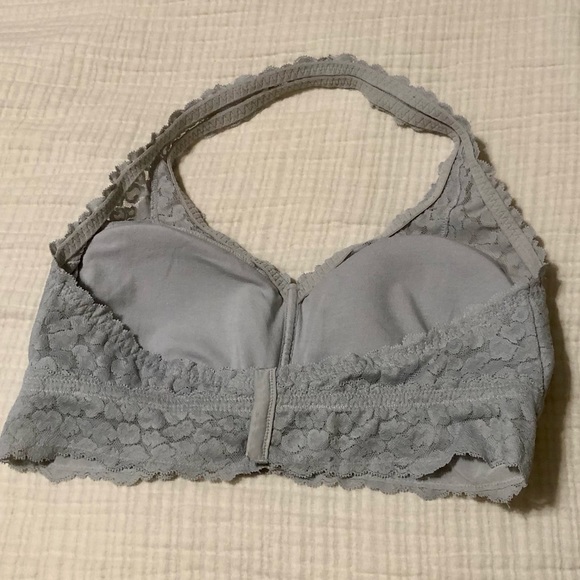 Aerie Animal Lace Padded Halter Bralette - Picture 5 of 11